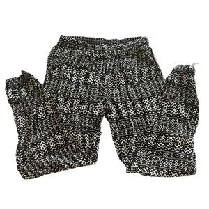 Black and White Tribal Print Pants